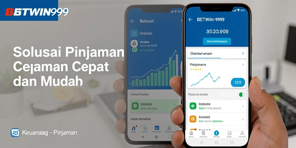 Tampilan antarmuka aplikasi BETWIN999 untuk pinjaman yang mudah digunakan.