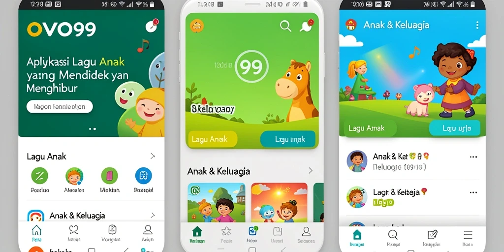 Antarmuka aplikasinya yang menyeronokkan untuk anak-anak.