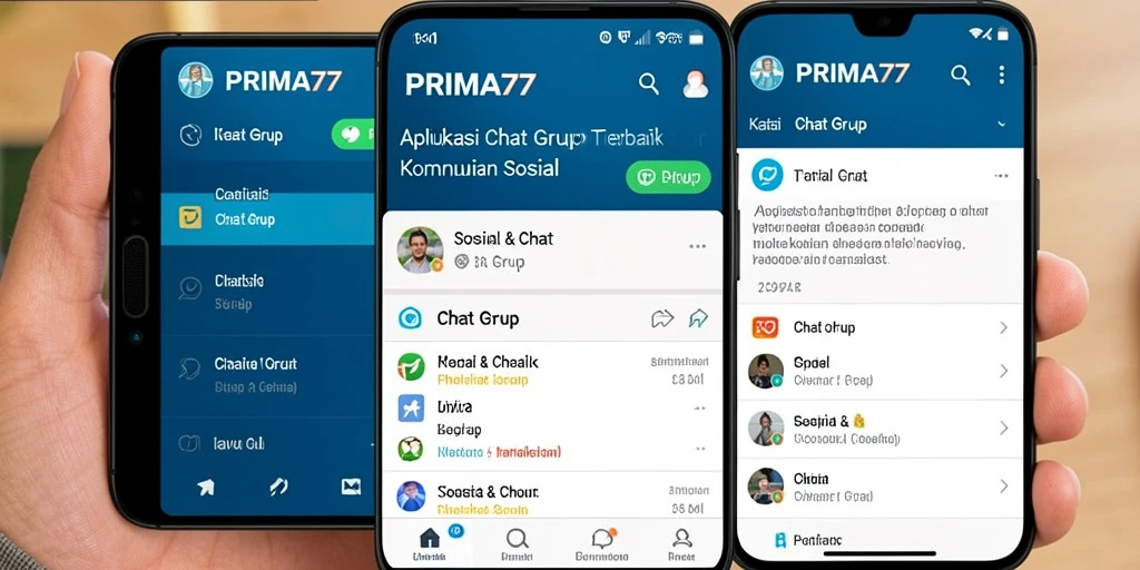 Antarmuka PRIMA77 yang intuitif untuk Chat Grup