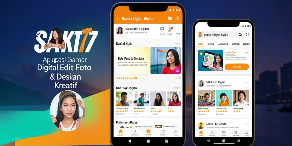 Antarmuka SAKTI77 yang bersih dan fungsional untuk Gambar Digital.